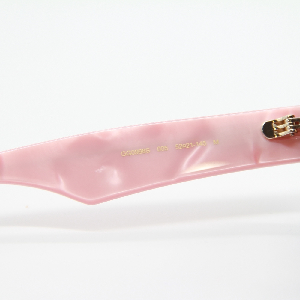 NEW GUCCI SUNGLASSES GG0998S 005 PINK WOMEN EYEWEAR - Picture 9 of 12